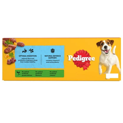 Pedigree Adult Dog Pouches Mixed Selection in Jelly 40x100g Mega Pack